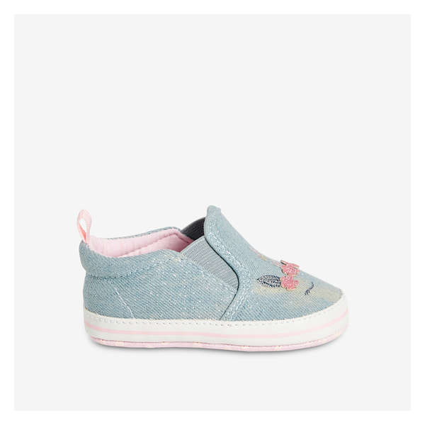 Baby Girls' Unicorn Sneakers - Light Blue Mix